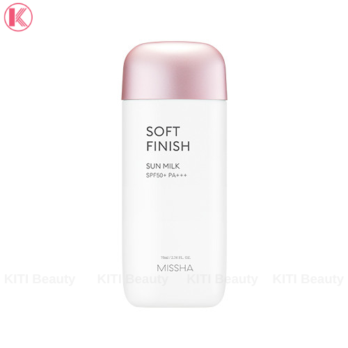 Kem Chống Nắng Nâng Tông, Kiềm Dầu Hiệu Quả Missha Soft Finish Sun Milk 70ml
